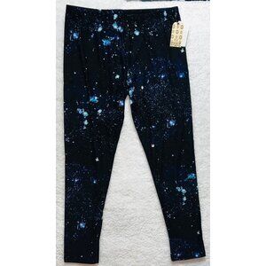 Pink Republic Galaxy Misses Leggings XL Navy Stretch Fabric